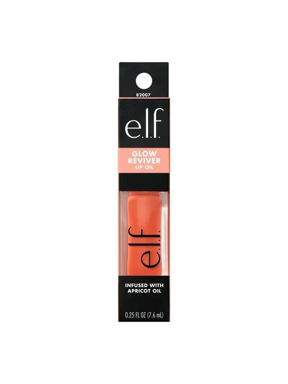 E.L.F. Cosmetics Glow Reviver Lip Oil - Coral Fixation 0.25 OZ